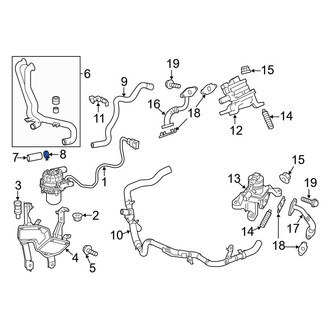 Toyota OE - Secondary Air Injection Pump Hose Clamp