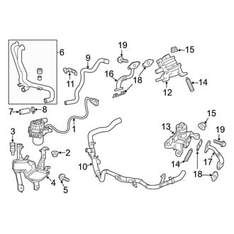 Toyota OE - Emission System - Emission Components (Air Pump and Related Components), (4.0L)