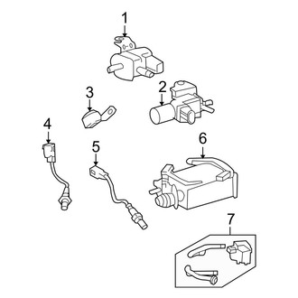 Toyota OE - Emission System - Emission Components (Vapor Canister, Oxygen Sensor and Related Components), (4.6L)