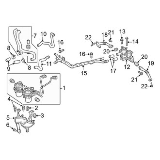 Toyota OE - Emission System - Emission Components (Air Pump and Related Components), (5.7L)