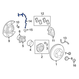 Toyota OE - Front Left ABS Wheel Speed Sensor Wiring Harness