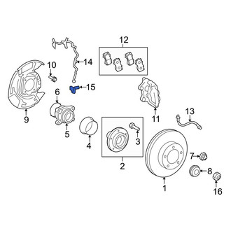 Toyota OE - Front Right ABS Wheel Speed Sensor