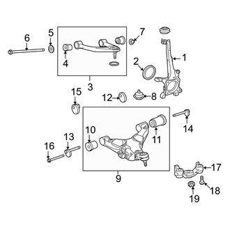 Toyota OE - Front Suspension - Suspension Components (4WD)