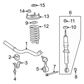 Toyota OE - Front Suspension - Struts & Components (4WD)