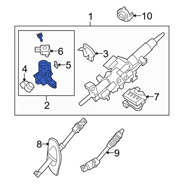 Ignition Lock Housing