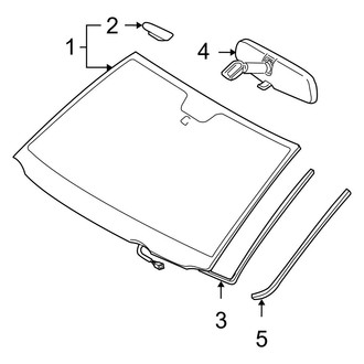 Toyota OE - Windshield - Glass
