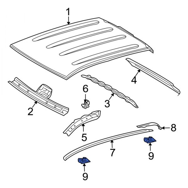 Roof Drip Molding Clip