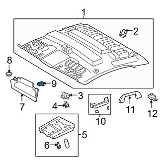 Toyota OE - Left Sun Visor Holder