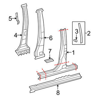 Toyota OE - Cab - Center Pillar & Rocker (Double Cab)
