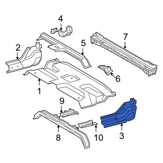 Toyota OE - Left Floor Pan Reinforcement