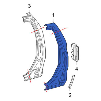 Toyota OE - Right Body C-Pillar