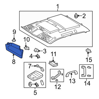 Toyota OE - Left Sun Visor