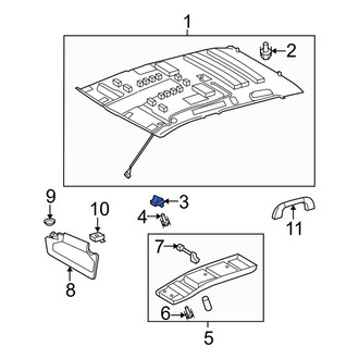 Toyota OE - Sun Visor Clip