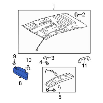 Toyota OE - Left Sun Visor