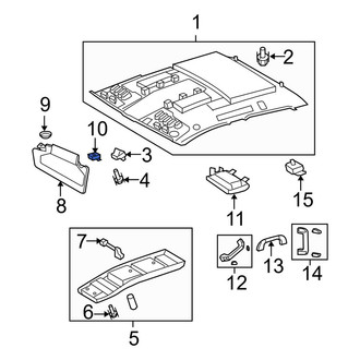 Toyota OE - Right Sun Visor Holder
