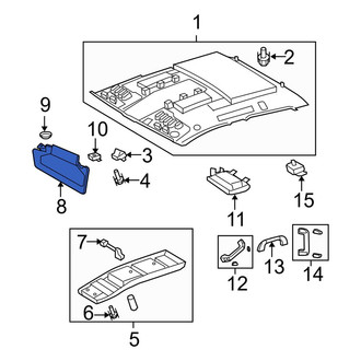 Toyota OE - Left Sun Visor