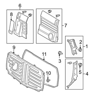 Toyota OE - Cab - Interior Trim (Side & Back Panels), (Base / Limited / Platinum CrewMax)