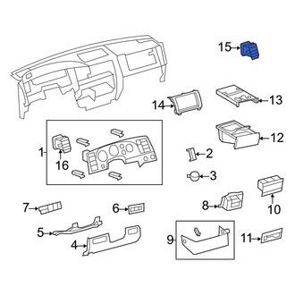 Toyota OE - Left Dashboard Air Vent