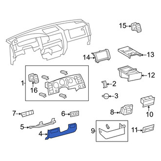 Toyota OE - Lower Instrument Panel Trim Panel