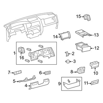 Toyota OE - Instrument Panel Components