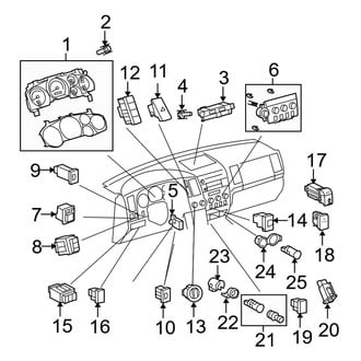 Toyota OE - Instrument Panel - Cluster & Switches