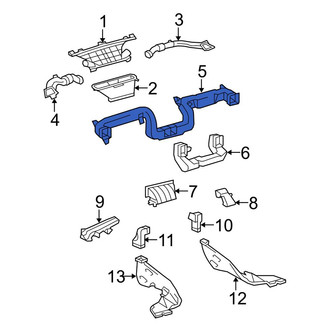 Toyota OE - Front Outer Instrument Panel Air Duct