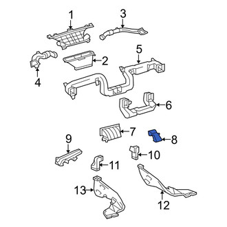Toyota OE - Front Right Instrument Panel Air Duct