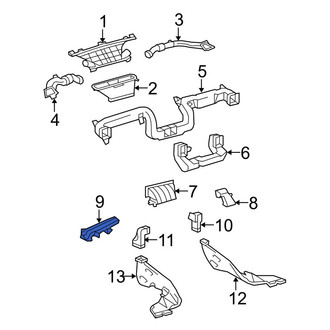 Toyota OE - Center Left Instrument Panel Air Duct