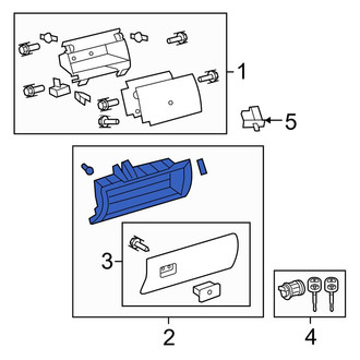 Toyota OE - Front Glove Box Assembly