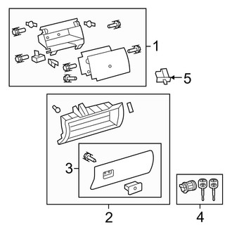 Toyota OE - Instrument Panel - Glove Box