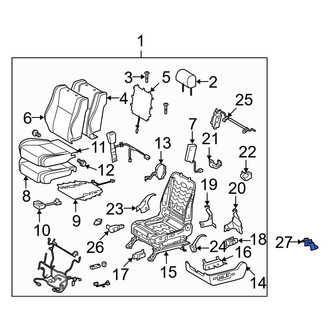 Toyota OE - Front Left Inner Seat Track Cover