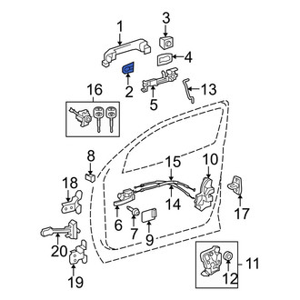 Toyota OE - Front Outer Exterior Door Handle Pad