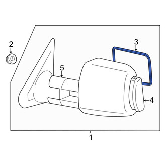 Toyota OE - Front Right Door Mirror Glass