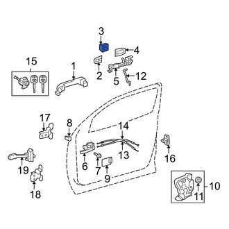 Toyota OE - Front Left Exterior Door Handle Cover