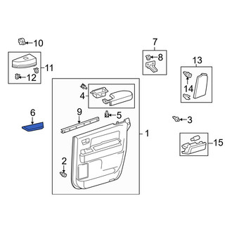 Toyota OE - Left Door Interior Trim Panel Cap