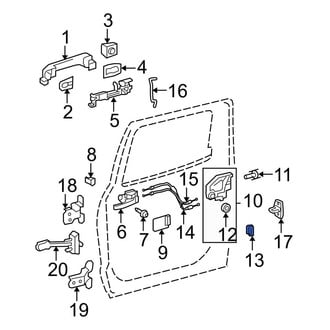 Toyota OE - Door Lock Rod Cover