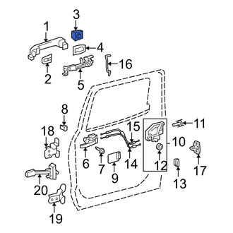 Toyota OE - Front Right Exterior Door Handle Cover
