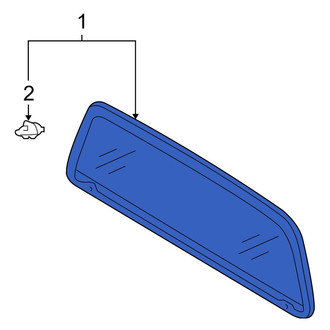 Toyota OE - Rear Back Glass