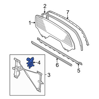 Toyota OE - Front Left Window Motor