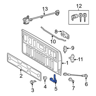 Toyota OE - Rear Left Tailgate Hinge