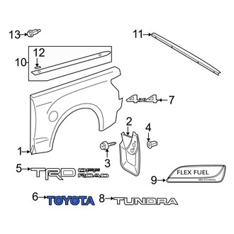 Toyota OE - Rear Tailgate Emblem
