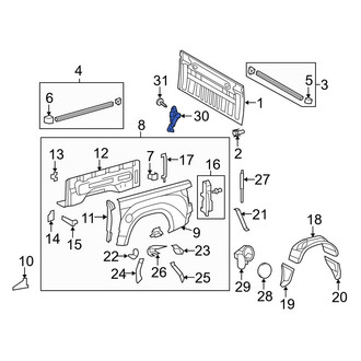 Toyota OE - Rear Right Tailgate Hinge