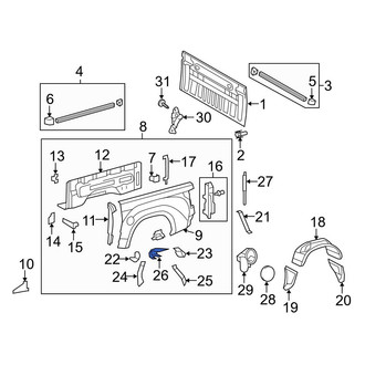 Toyota OE - Wheel Housing Bracket