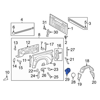 Toyota OE - Rear Fuel Filler Housing