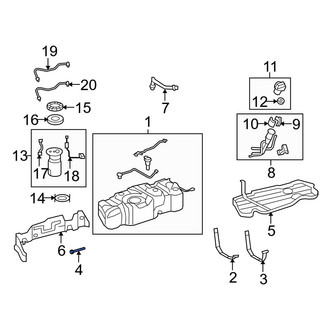 Toyota OE - Fuel Tank Strap Pin