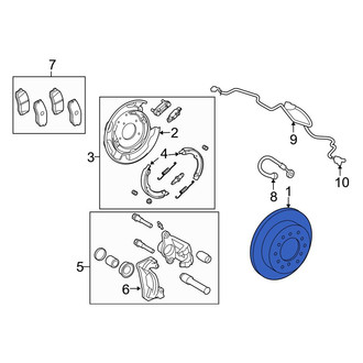 Toyota OE - Rear Disc Brake Rotor