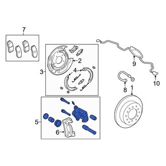 Toyota OE - Rear Right Disc Brake Caliper