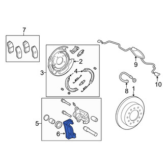 Toyota OE - Rear Right Disc Brake Caliper Bracket