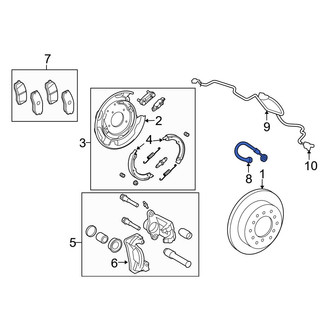 Toyota OE - Rear Outer Brake Hydraulic Hose
