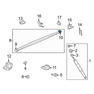 Toyota OE - Rear Rearward Leaf Spring Bushing